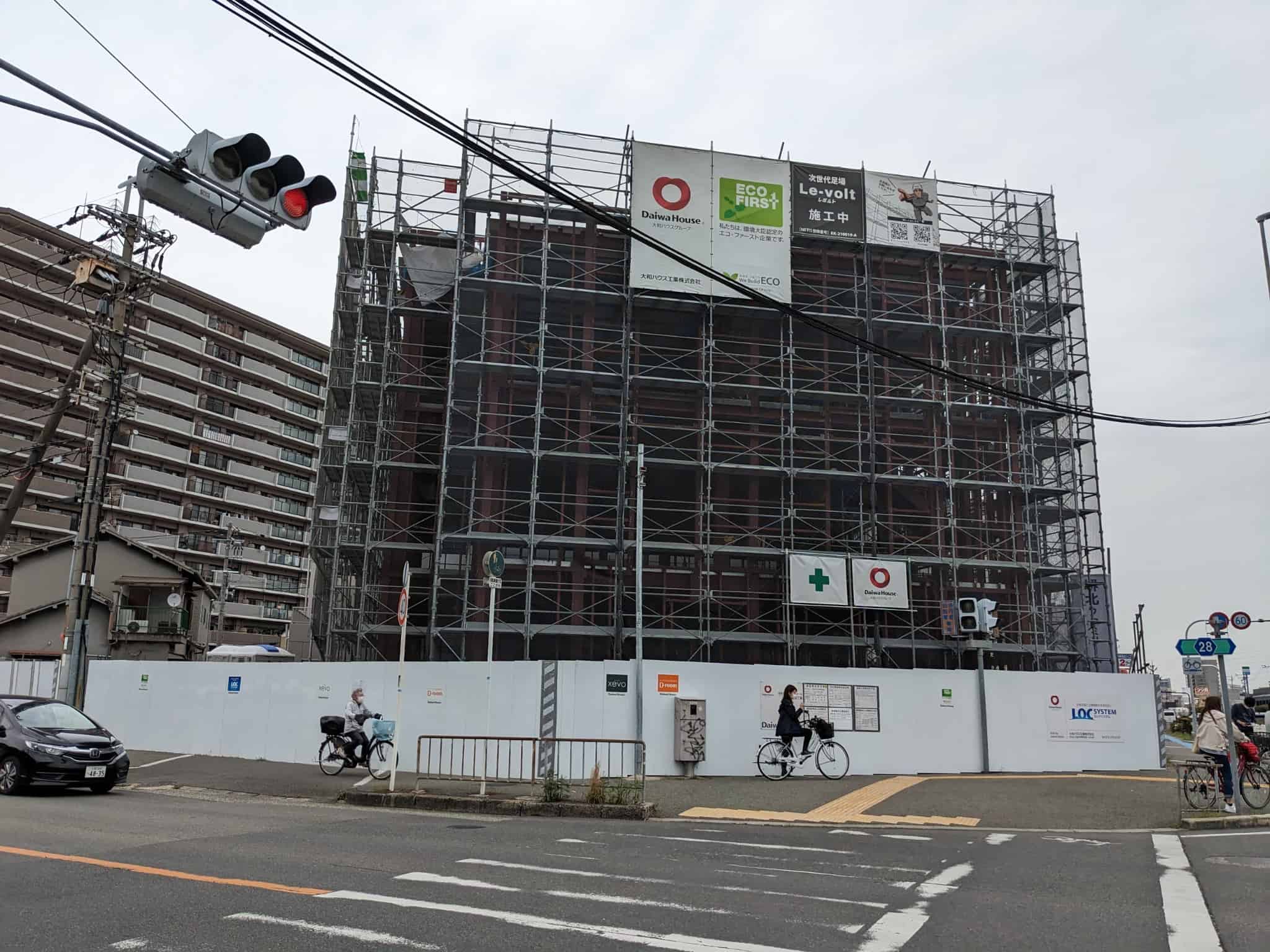 【新店情報】堺市北区・中環沿いの亀の湯の向かいが工事中です！オープン予定の建物は…：