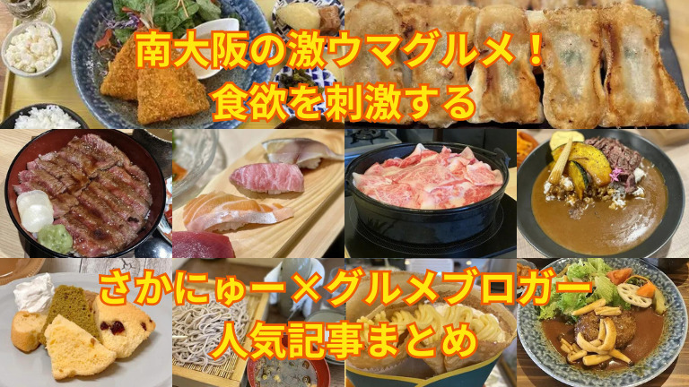 南大阪の激ウマグルメ！食欲を刺激するさかにゅー×グルメブロガー人気記事まとめ：