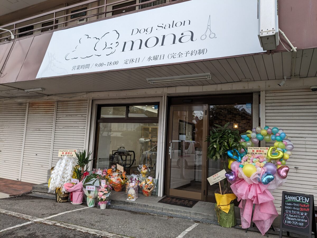 【祝オープン】堺市中区・小阪にワンちゃんファーストのドッグサロン★『dogsalon mona』がオープンしています！：