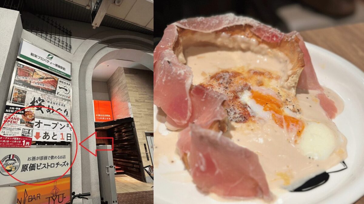 【祝オープン】堺東に本格チーズのお店が！！今だけ生ビール・レモンサワー・ハイボールが1円！＠原価ビストロチーズプラス堺東店